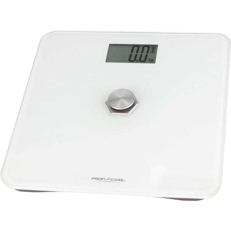 ProfiCare PC-PW 3112 w Personenwaage Waage digital 180 kg Weiß Glasoberfläche - 4006160331127