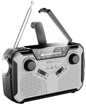 B-Ware Silva Schneider SOS 112 Outdoorradio Notfallradio mit Akku Solarpanel Taschen...