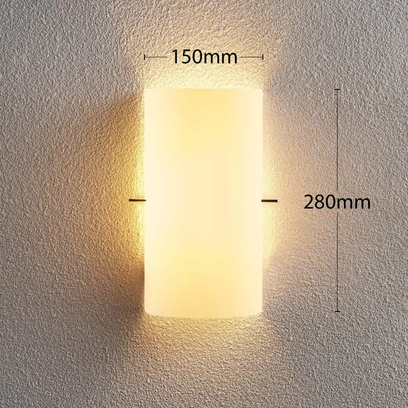 Lindby Tuli Wandleuchte Wandlampe Leuchte Lampe E14 gefrostet 1xE14 40W LED Glas - 4251096526936