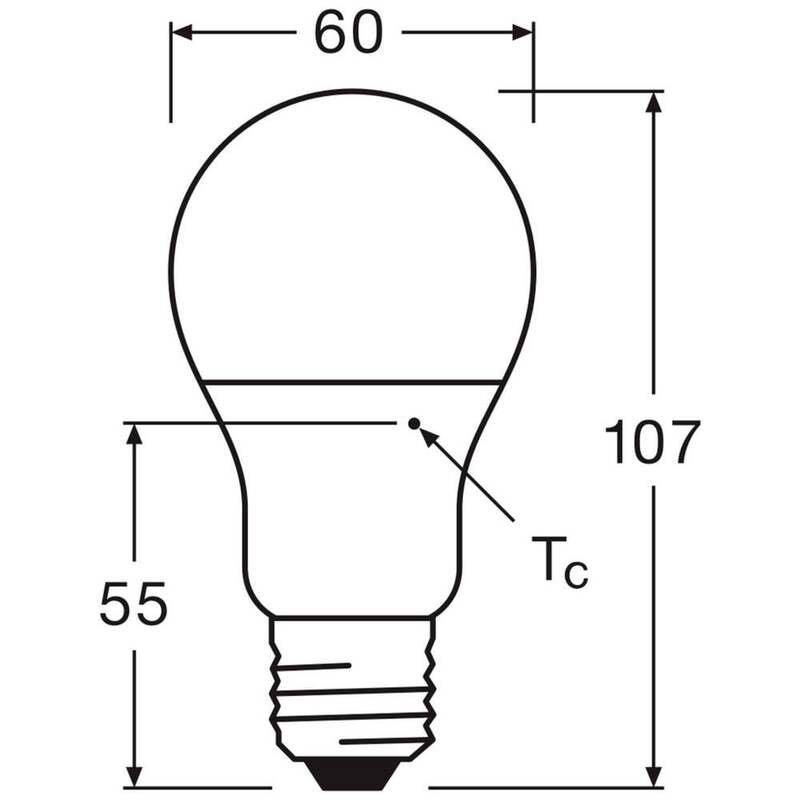 OSRAM LED Lampe Glühbirne E27 Neutralweiß Classic A60 Glühlampe 8.5W 25 STÜCK - 4099854109799