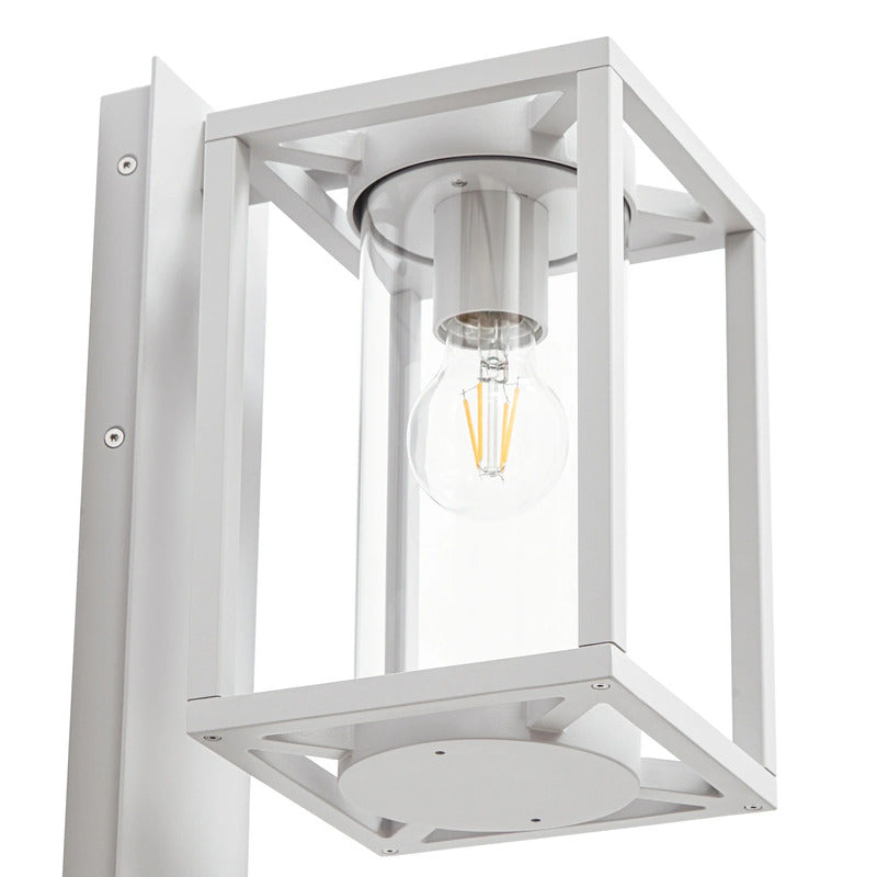 Ferda Außenwandlampe Wandleuchte Sensor E27 IP44 hellgrau Gartenlampe Leuchte - 4255830906985