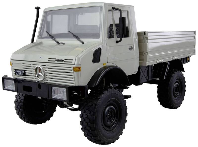 Amewi Unimog 1:12 RTR 4WD RC Modell LKW mit LED-Beleuchtung und Akku - 4260768519145