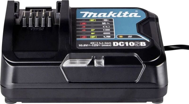 Makita DC10SB-EU Battery Charger for Use with BL1015, BL1020B, BL1040B, Type C - EU - 0088381459563