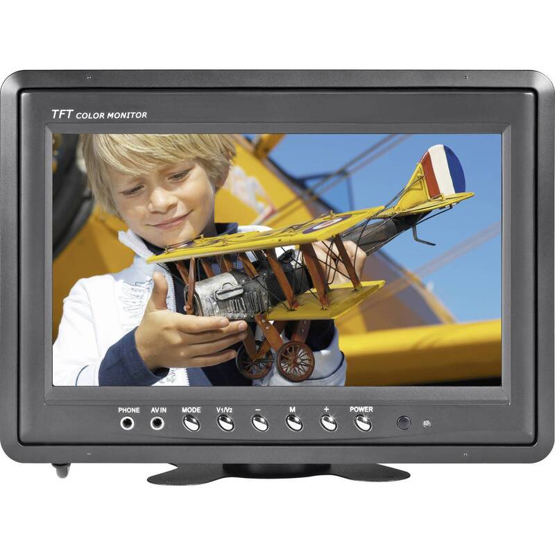 Renkforce Auto LCD-Monitor 9 Zoll 22.9 cm Einbau Monitor mit Kopfhöreranschluss - 4016138750744