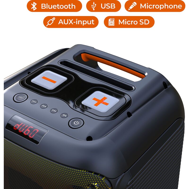 DENVER Bluetooth Lautsprecher BPS-250 40W kabelloses Soundsystem Box - 5706751068614