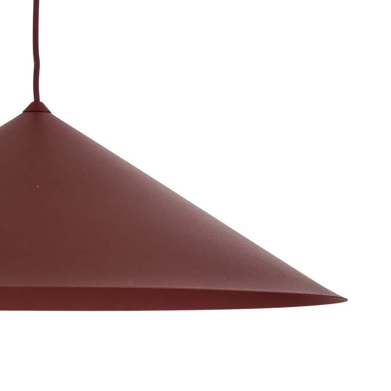 TK-Lighting Hängeleuchte Lume XL LED Pendelleuchte dimmbar burgunderrot Ø49cm - 5906135116973