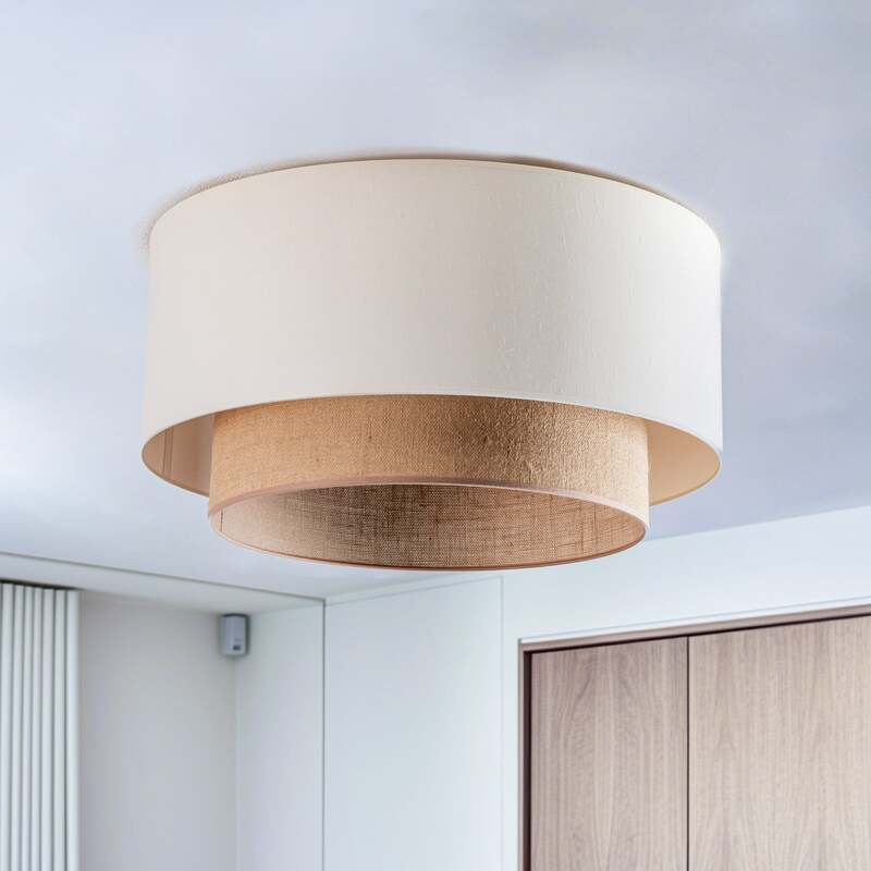 Duolla Deckenlampe Boho Deckenlampe Deko-Deckenlicht E27 Ø 60 cm ecru SIEHE TEXT - 5903689189651