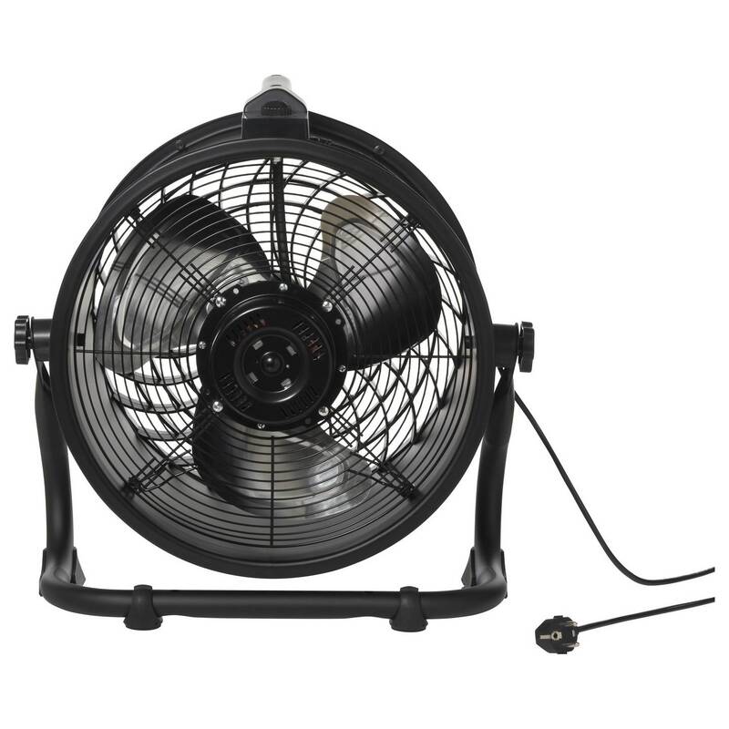 Sygonix TROMMELVENTILATOR 120 Bodenventilator 520mm 120W schwenkbar schwarz - 4064161342603