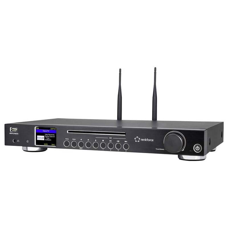 RENKFORCE Radio Empfänger RF DAB DAIR1702 Internetradio Fernbedienung WLAN CD BT - 4064161408842