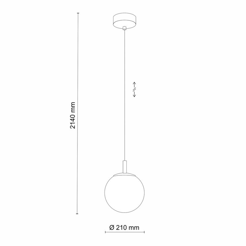 Pendelleuchte Cadix Hängelampe Glaslampe Glas einflammig Ø 21 cm SIEHE TEXT/FOTO - 5901780546090