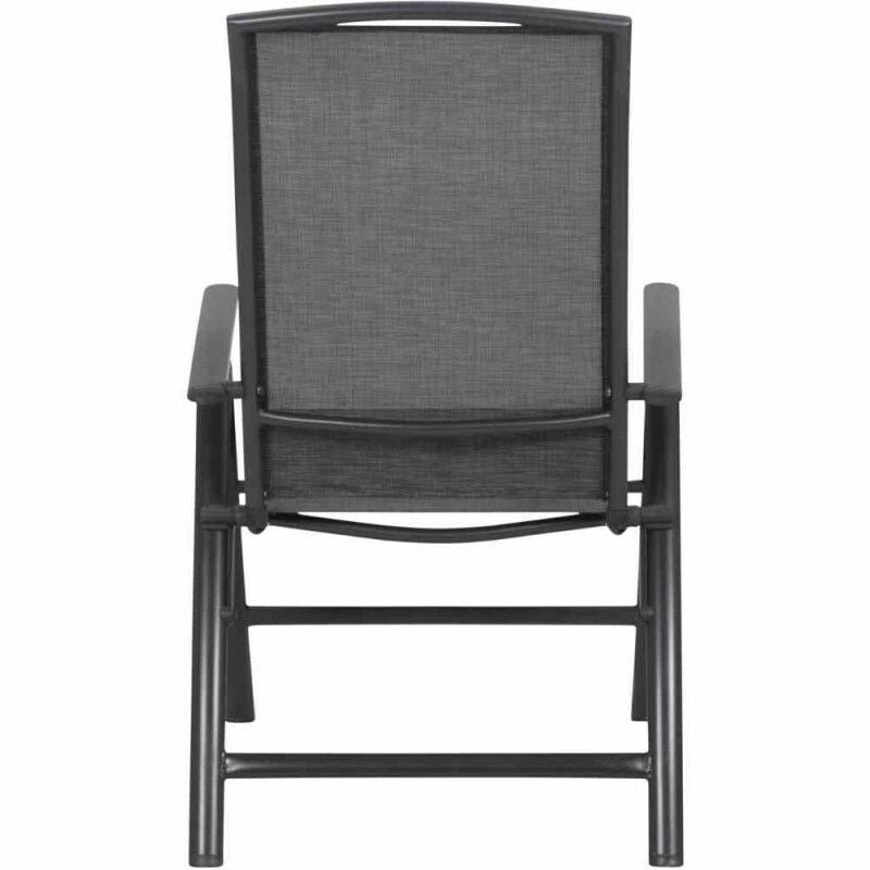 Siena Garden Klappsessel Livorno Gartenstuhl Relaxsessel grau klappbar 58x65cm - 4055938002448