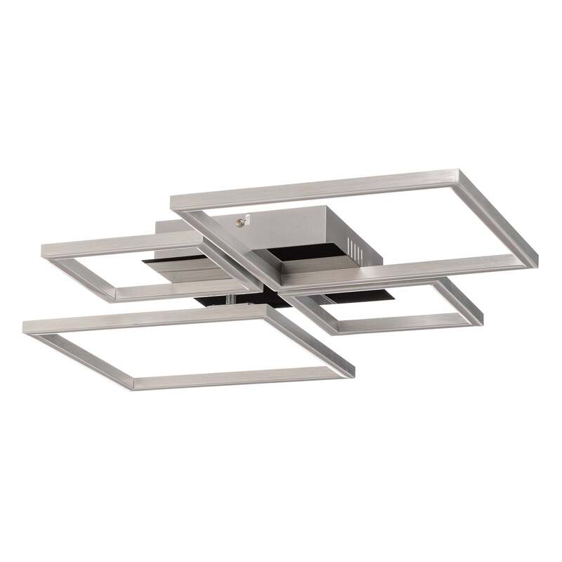 Briloner Deckenleuchte Frame LED Lampe dimmbar 4-flammig Aluminium 75x46,7cm - 4002707402381