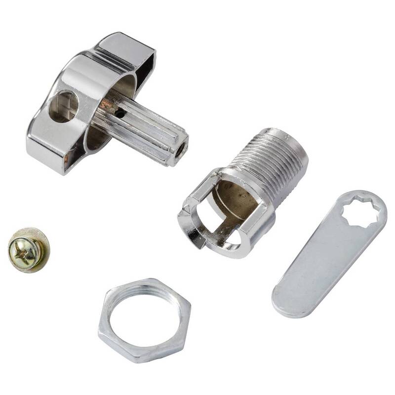 Sygonix Drehriegelschloss Chrom Sicherheitslösung 63x25x43mm 67g stabil - 4064161498249
