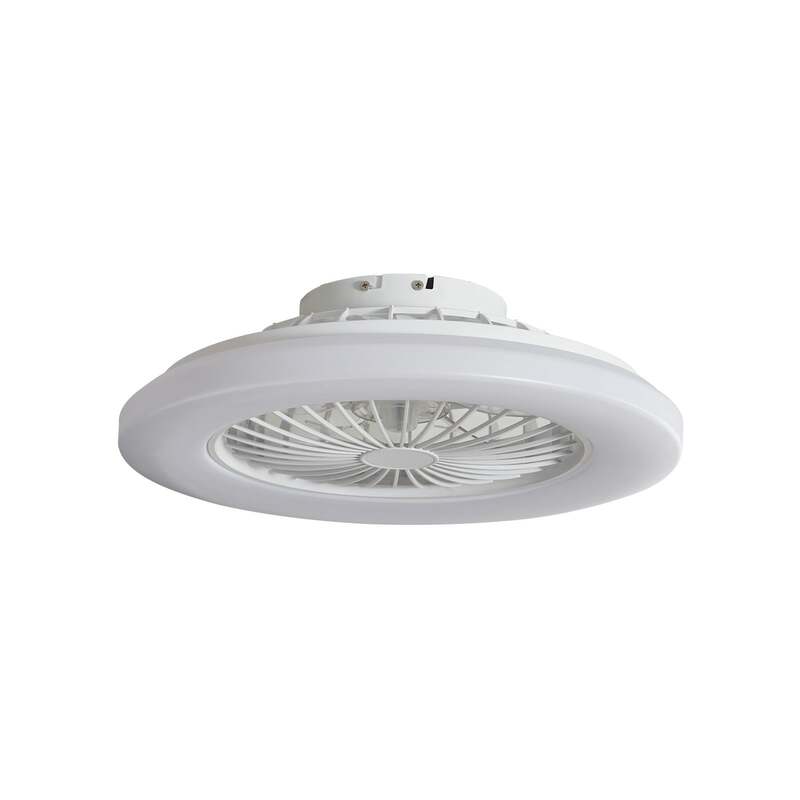 Lindby LED-Deckenventilator Vedin DC 49 cm dimmbar Fernbedienung weiß - 4255830901874