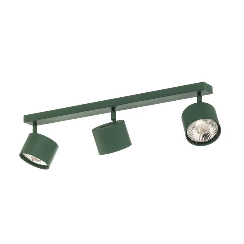 Deckenspot Chloe dimmbar 3-flammig LED Deckenlampe verstellbar grün Stahl 82cm - 5902553235067