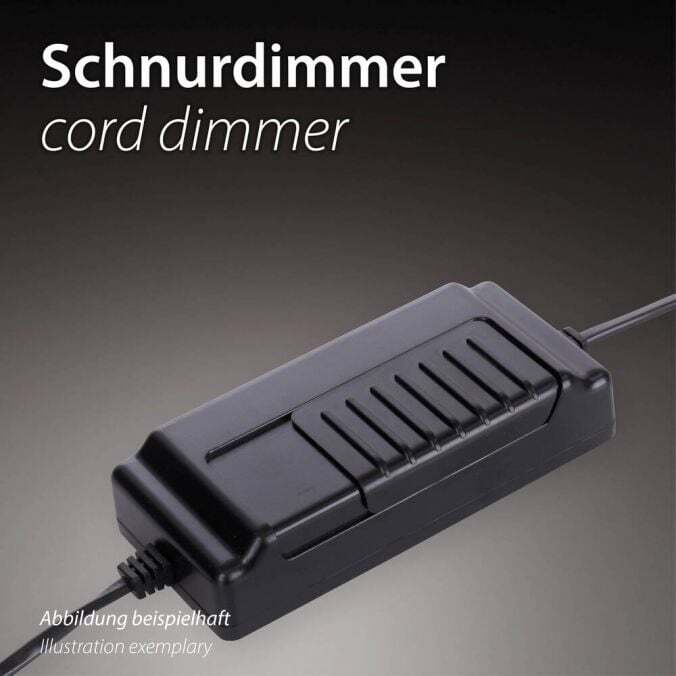 Schöner Wohnen Lampada LED Da Tavolo Posh, Vetro Fumé, 3.000 K - 4043689018443