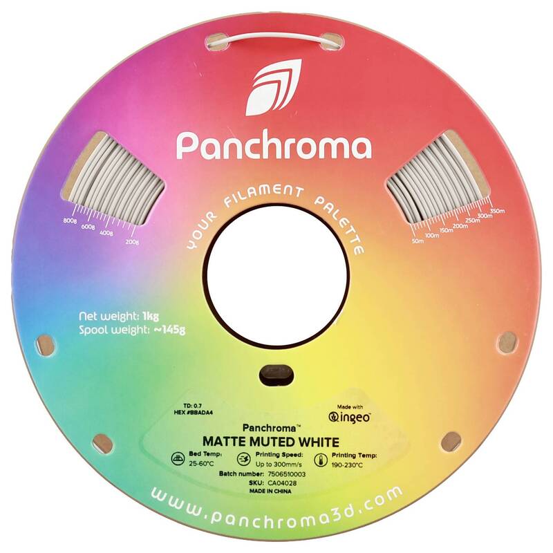 Polymaker Filament Panchroma Matte PLA 1,75mm 1000g Muted White Matt 3D Druck - 6938936715054