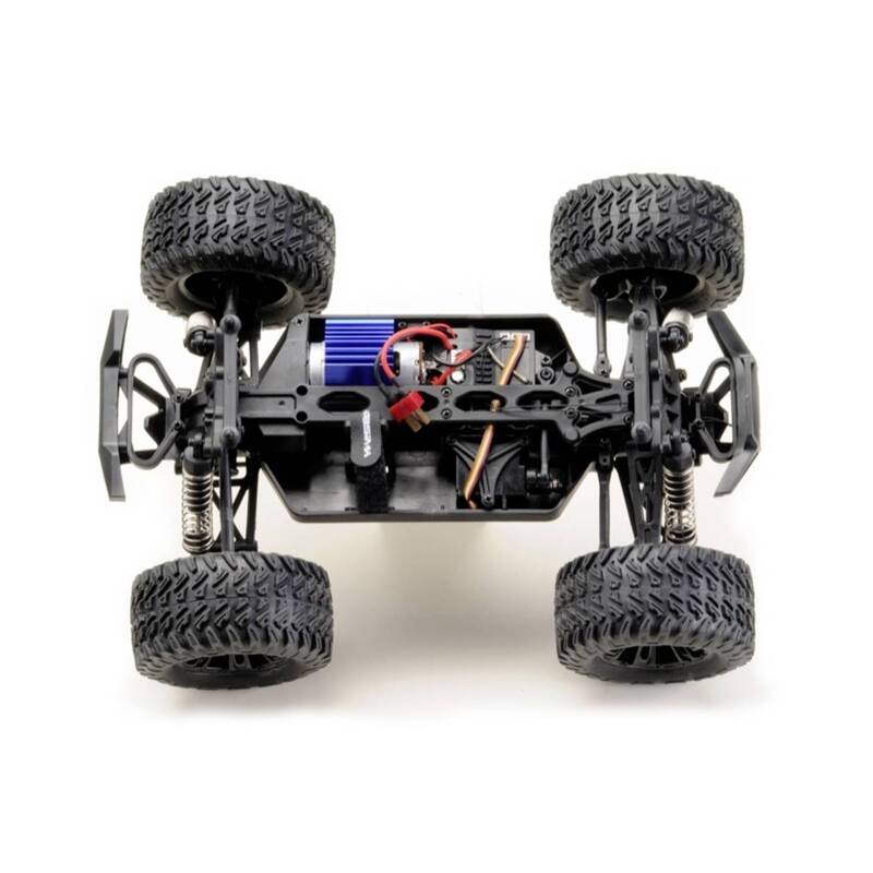 Absima Mini AMT Monster Truck 1:16 pink blau RTR 4WD Akku Lader 36 km/h - 4250650957704