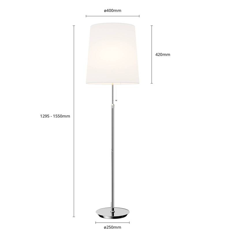 Lucande Pordis Stehlampe Wohnszimmerleuchte Standleuchte Dekoleuchte E27 15589 - 4251096563474