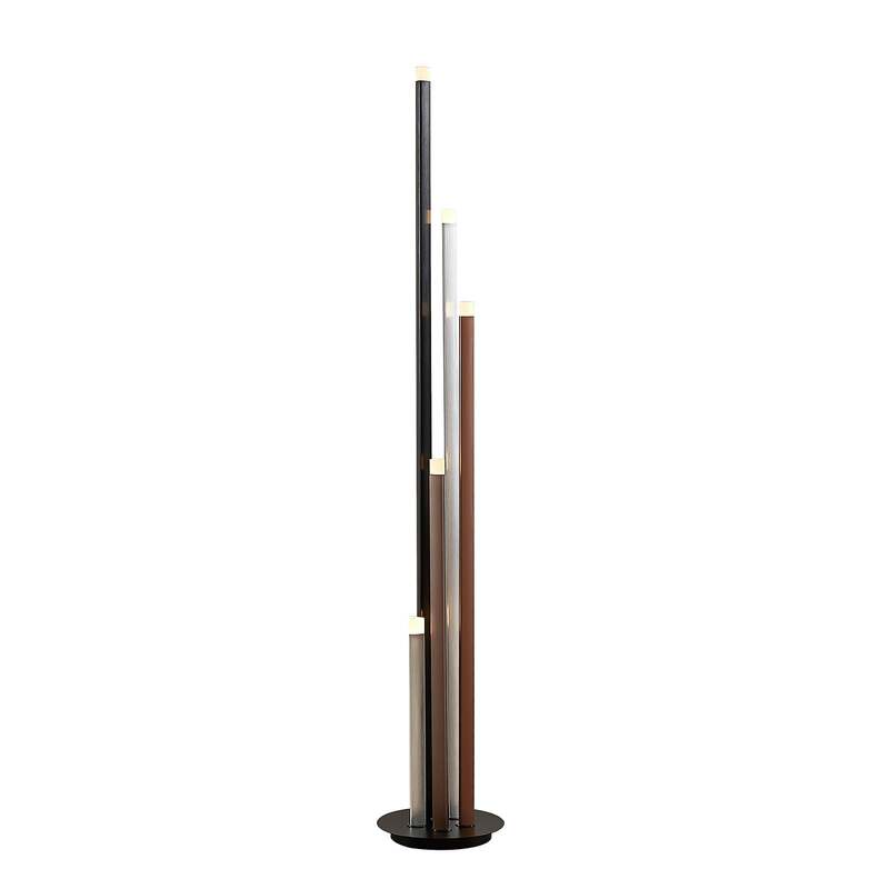Lucande Stehleuchte Stoika LED Lampe 5-flammig dimmbar warmweiß bunt 150cm - 4251096591583