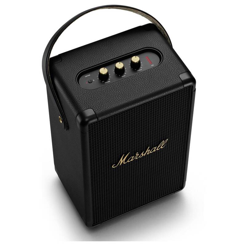 Marshall Bluetooth Lautsprecher Box Tufton Schwarz & Messing 20h Akku 15W IPX2 - 7340055382540