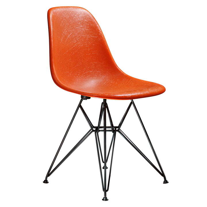 Vitra Eames Fiberglass Side Chair DSR Stuhl Küchenstuhl Esszimmerstuhl Orange - 4055737063923