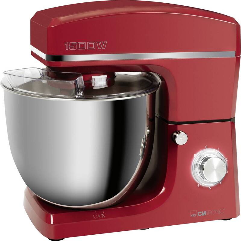 Clatronic Knetmaschine Rührmaschine KM 3765 1500W 8 Stufen 6,5kg Rot - 4006160639582