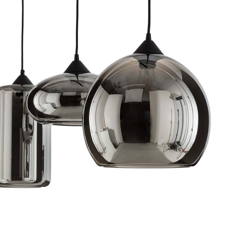 Lindby Pendelleuchte Hängeleuchte Marla LED Lampe 3-flg. dimmbar rauchgrau 102cm - 4251096569766