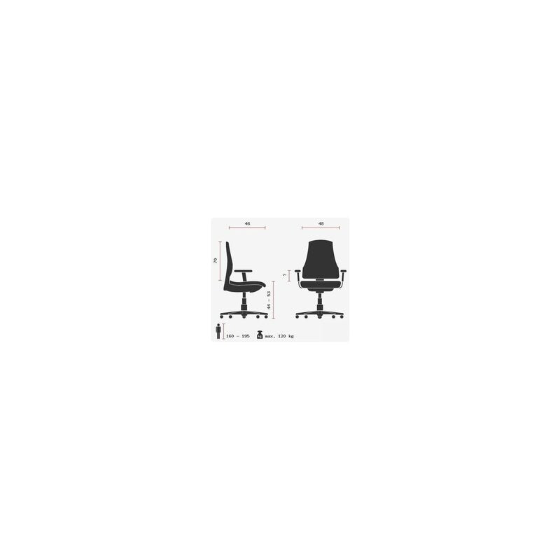 Topstar Bürostuhl Drehstuhl Sitzmöbel HIGH SIT UP Stoff schwarz Kopfstütze Chrom - 4014296986210