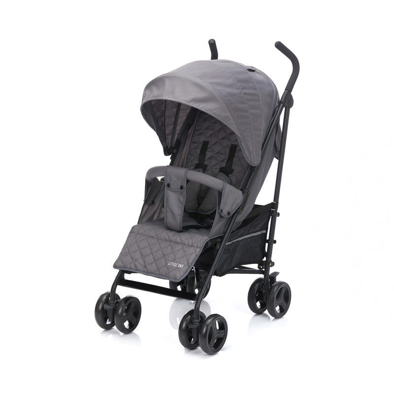 LITTLE ONE Buggy Kinderwagen Sportwagen Tommi Grau Liegefunktion Stauraum Gurt - 9120129915137