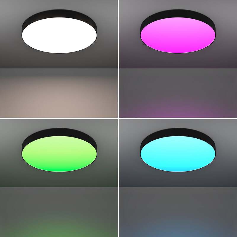 EGLO Deckenlampe Leuchte Smart-LED Gallizzi-Z schwarz Ø69cm - 9008606358182
