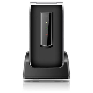 B-Ware Beafon Senioren-Klapp-Handy SL495 mit SOS Taste und Ladestation schwarz silber
