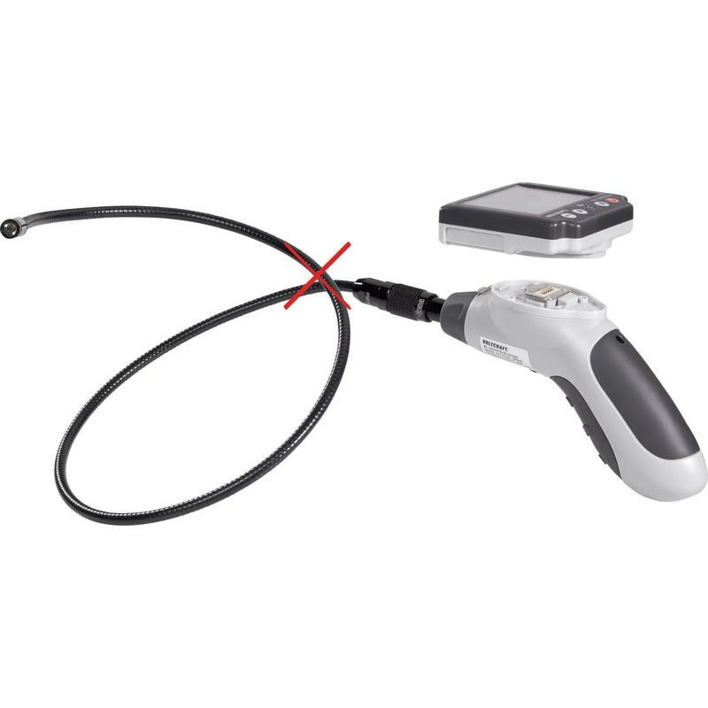 Voltcraft BS-300XRSD Endoskop Endoskopsonde Kamera Sonde Ø 8mm Länge 183cm Funk - 4016138910780