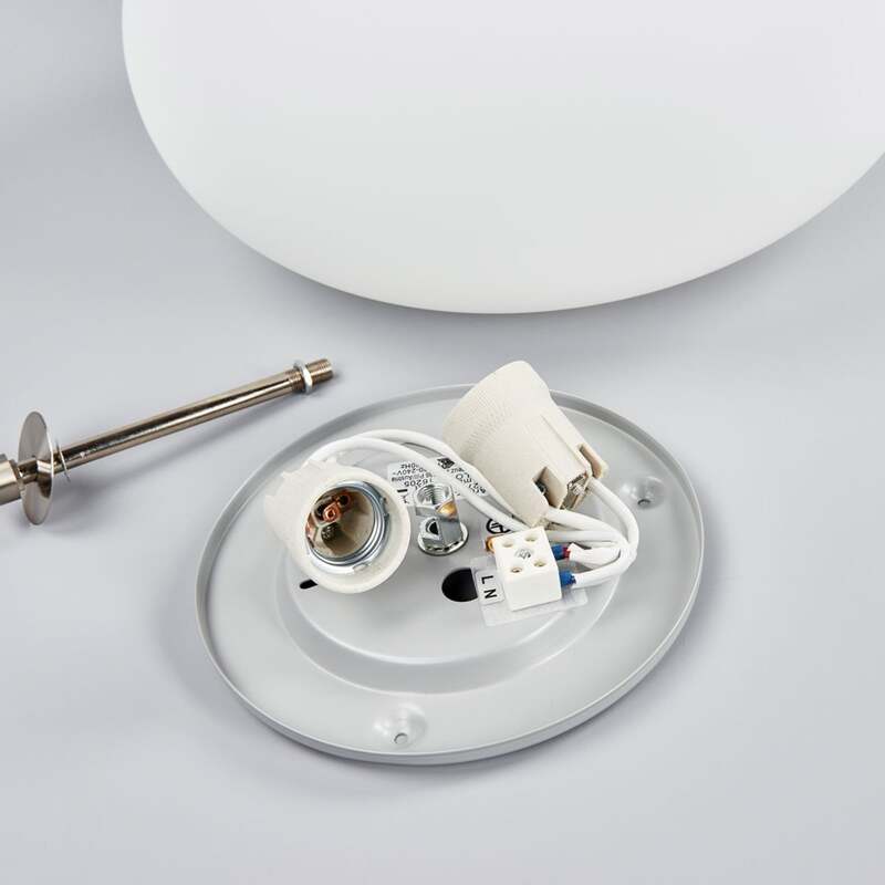 EGLO Deckenleuchte Lampe Optica LED dimmbar weiß nickel matt Ø35cm 21cm hoch - 9002759868123
