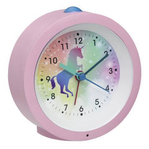 B-Ware TFA Dostmann 60.1033.12 Kinderwecker analog Quarz Wecker Rosa Einhorn
