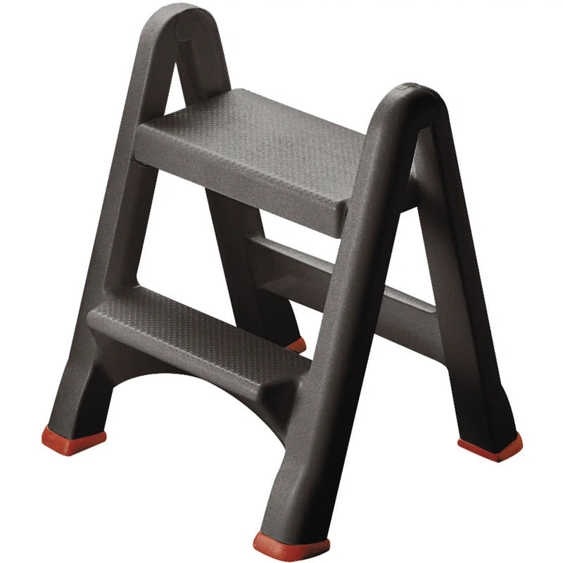 Curver 155160 Klapptritt Anthrazit Rot 3.22kg Leiter Gerüst Treppe Tritt schwarz - 3253928605025