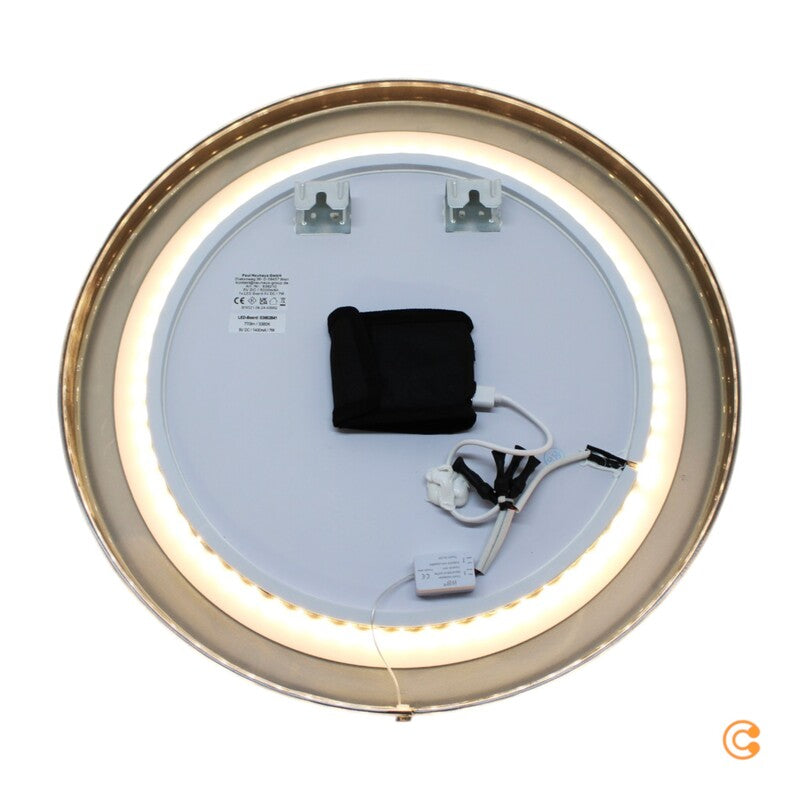 Paul Neuhaus Wandspiegel Spiegel LED VIDRO grau Powerbank Schalter Glas Metall - 4012248392102
