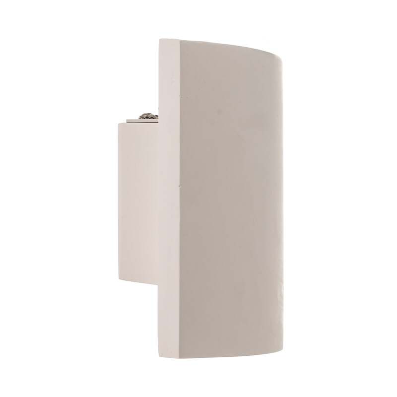 Lindby Wandleuchte Naike LED Wandlampe Gips dimmbar weiß 35x15cm IP20 2-flammig - 4251096524338