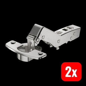 2x B-Ware Hettich Scharnier W45 Topfscharnier Sensys Winkelscharnier Dämpfung vernickelt