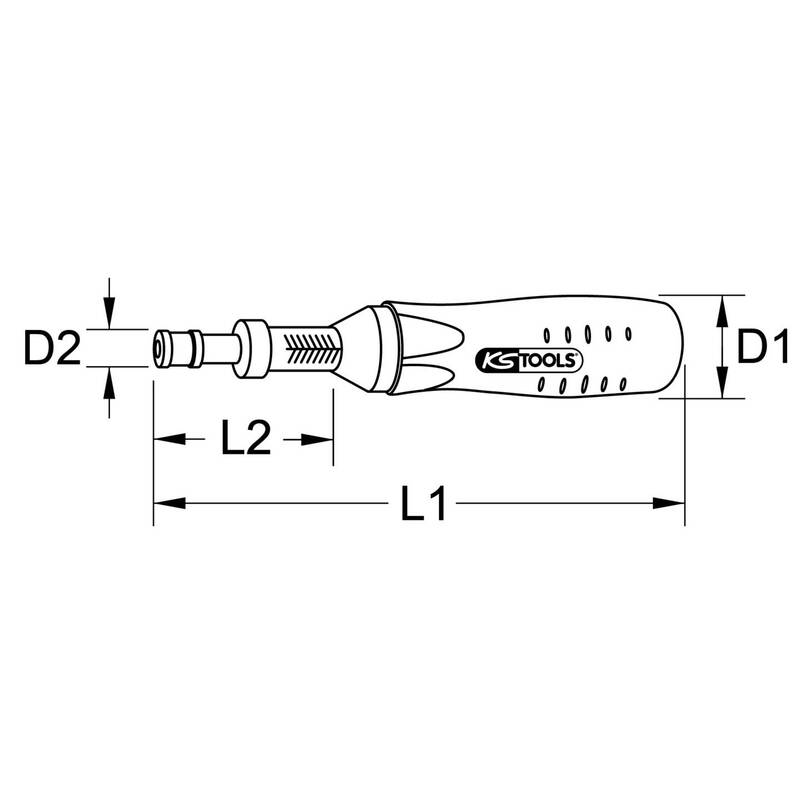 KS Tools Drehmomentschraubendreher Schraubendreher Skala Mechanisch - 4042146545782