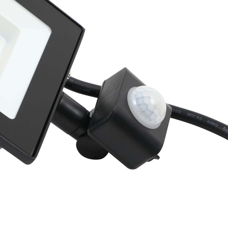 Prios Außenstrahler LED 20W Maikel mit Bewegungsmelder 1620lm schwarz IP44 3000K - 4251911772906
