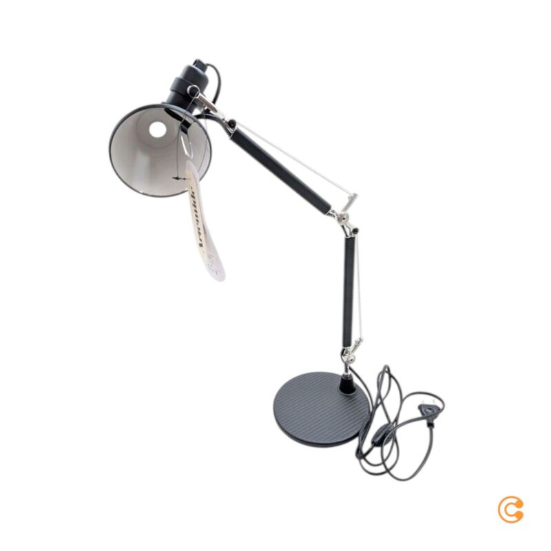 Designer Tischleuchte Tolomeo Micro Lampe E14 höhenverstellbar schwarz 73cm - 8052993017994