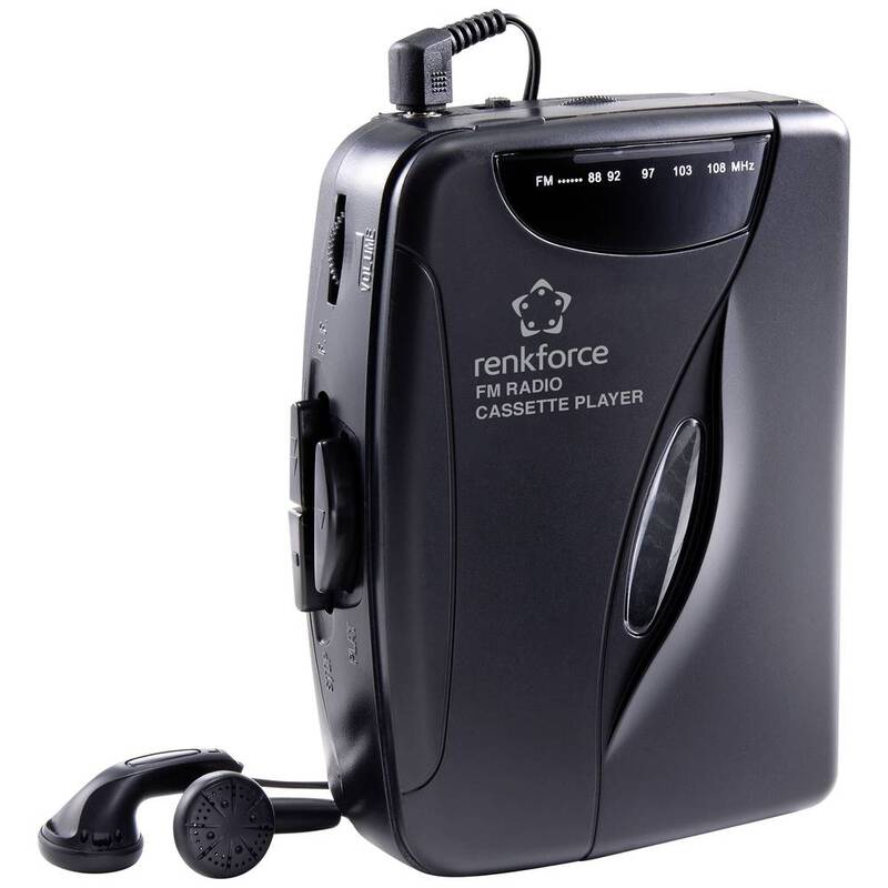 Renkforce Tragbarer Kassettenspieler UKW-Radio Walkman Kasetten Spieler 8 STÜCK - 4064161203935