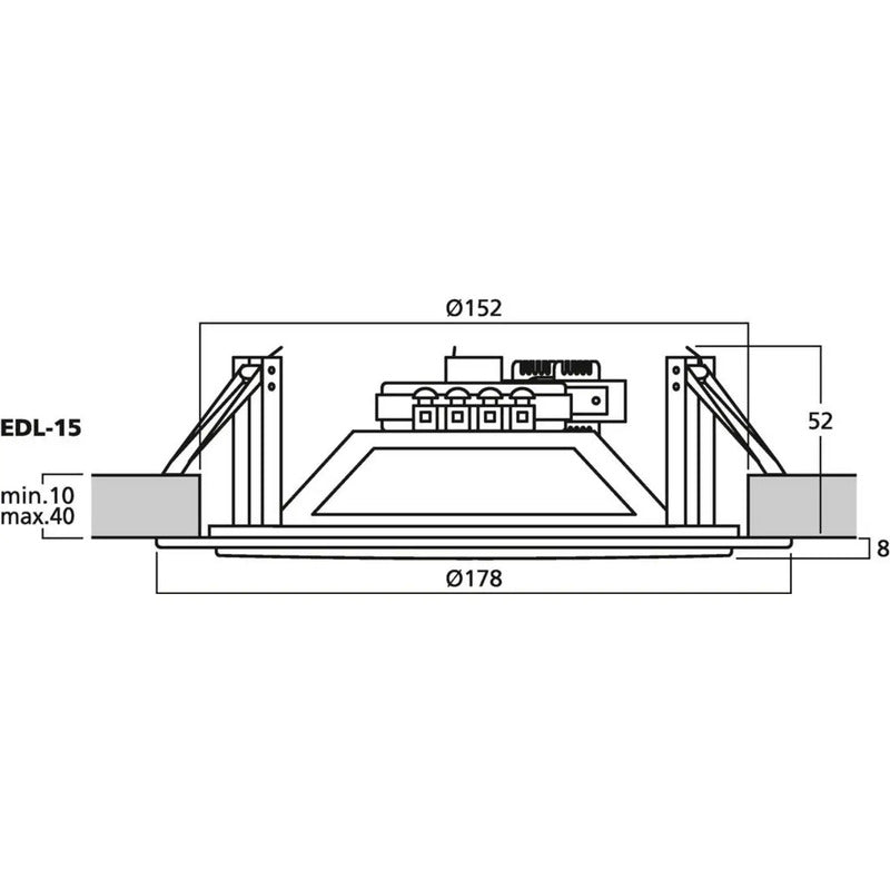 Monacor ELA-Deckenlautsprecher Lautsprecher 6W 100V Deckenlautsprecher Weiß - 4007754266092