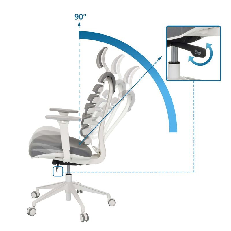 hjh OFFICE Bürostuhl Drehstuhl ERGO LINE W Stoff Business Stuhl mit Armlehnen - 4064323106159