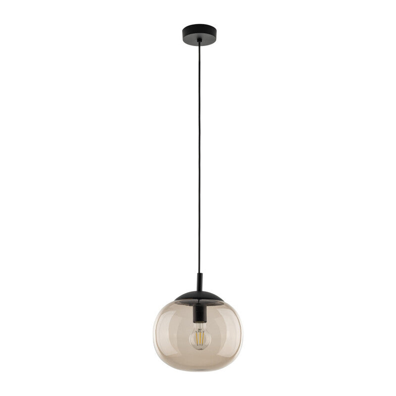 TK Lighting Pendelleuchte Hängeleuchte Vibe 30cm LED dimmbar topas schwarz - 5901780546779