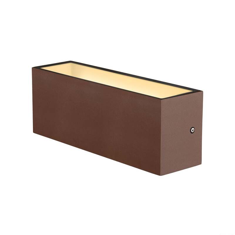 SLV Sitra LED-Außenwandleuchte Wandleuchte Gartenleuchte Lampe up/down 30cm rost - 4024163252539
