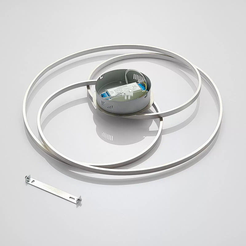 Lindby Ronka LED-Deckenlampe Deckenleuchte Deckenlicht LED 36W nickel satiniert - 8502193127392