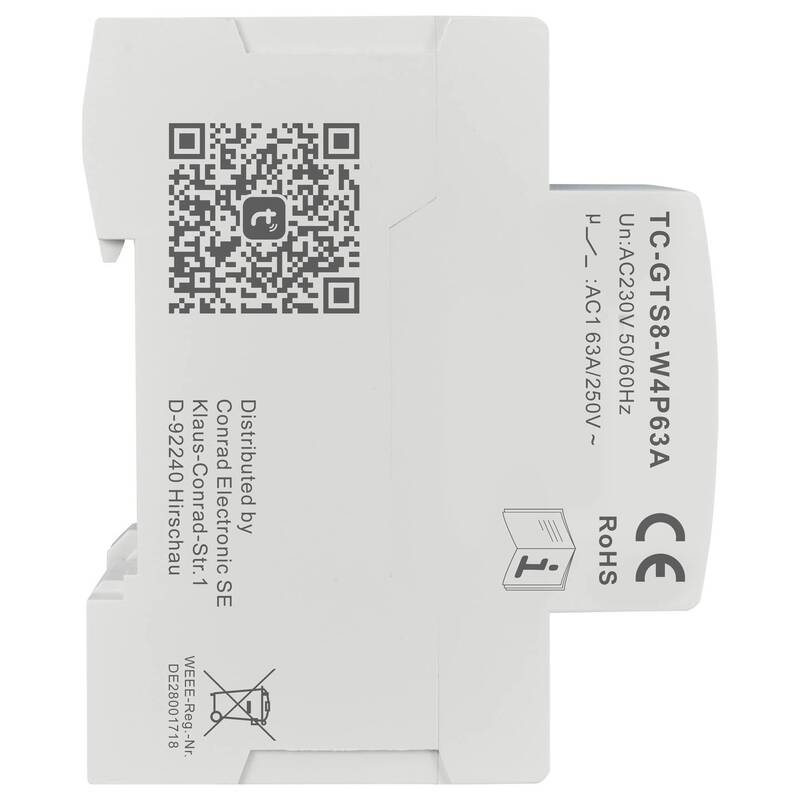 WLAN-Schalter TC-GTS8-W4P63A 230V 63A Tuya Smart App Steuerung 1 Stück - 4064161322117