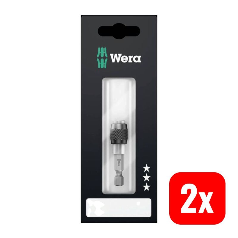 Wera Schnellwechselbithalter Universalhalter 1/4x52mm Magnetisch 1 Stück 34,7g - 4013288029195